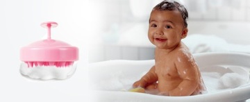 Силиконовая щетка для мытья волос для детей.