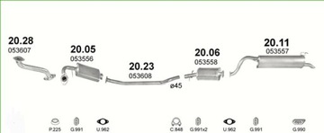 ЦЕНТРАЛЬНАЯ ТРУБА POLONEZ CARO/ATU/PLUS
