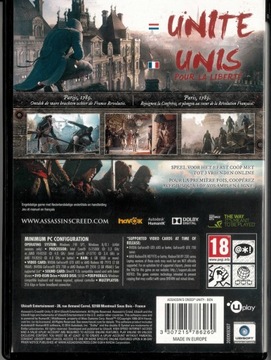 Коробка для ПК Assassin's Creed Unity НОВАЯ КОРОБКА