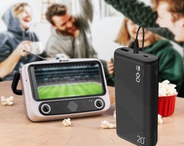 POWER BANK 20000мАч USB-C PD 20W QC 3.0 + ПОДАРОК