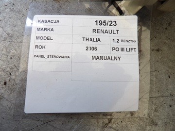 PANEL VENTILACE RENAULT THALIA FACELIFT 1,2B