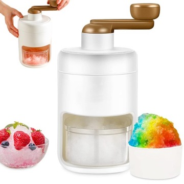 МАШИНА ДЛЯ ИЗМЕЛЬЧЕНИЯ КУБИКОВ ЛЬДА ПОРТАТИВНАЯ МИНИ-РУЧНАЯ МАШИНА ДЛЯ БРИТВАНИЯ ЛЬДА