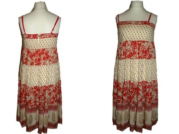 Monsoon boho hippie sukienka lekka plażowa 38