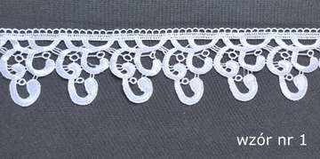 КРУЖЕВО ГИПУРА ДЛЯ ШТОР СКАТЕРТИ 8см, РУЛОН 28мб.
