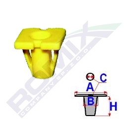 SPONKA MONTÁŽ LIŠTA BOČNÍCH DO HYUNDAI KIA