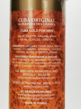 Cuba Gold Men EDT 100мл СВЕЖИЙ ОРИГИНАЛЬНЫЙ товар