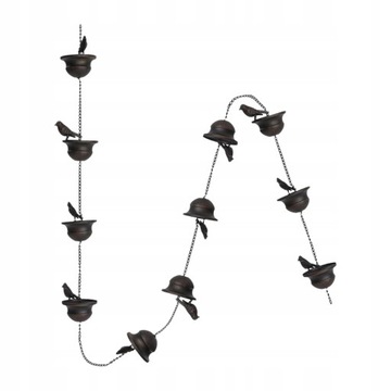 Bird Rain Chains for Gutters Garden Decorative