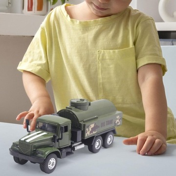 Литая под давлением модель детского автоцистерны из алюминиевого сплава в масштабе 1:43.