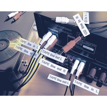 Лента Brother черный на белом 12 мм