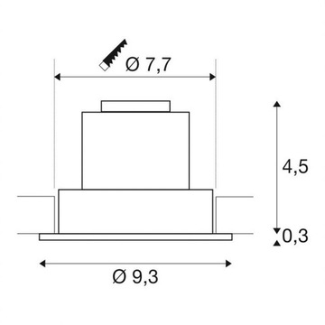 НОВЫЙ НАБОР TRIA LED DL ROUND SET Источник питания Spotline SLV