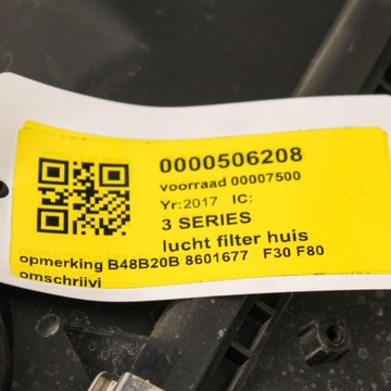 8601677 POUZDRO FILTRU VZDUCHU 520 D XDRIVE 140 2018 BMW 5 (G30)