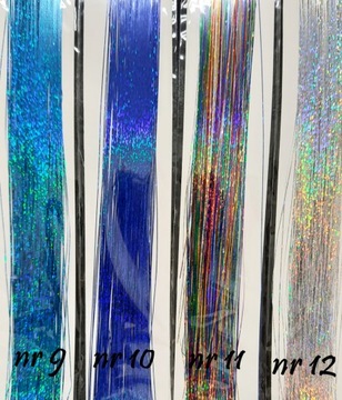 ЦВЕТНЫЕ ПРЯДКИ ДЛЯ ВОЛОС СИЯЮЩИЕ НИТИ ДЛЯ ВОЛОС 90см РАЗНОЦВЕТНЫЕ