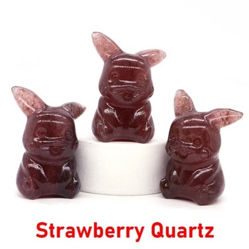 40mm Natural Gem Yellow Jade Crystals Fantastic Baby Cartoon Animals