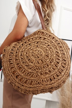 БОЛЬШАЯ ЖЕНСКАЯ СУМКА-ШОППЕР, КОРИЧНЕВАЯ