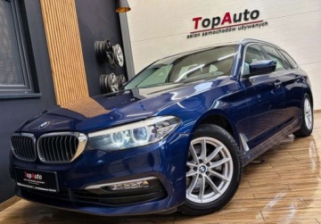 BMW Seria 5 G30-G31 Touring 520d 190KM 2018 BMW Seria 5 2.0D 190KM navi gwarancja LED AUTOMAT bezwypadkowy