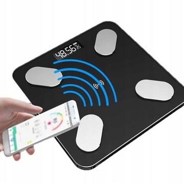 SMART SMART ВЕСЫ ДЛЯ ВАННОЙ ДЛЯ ПРИМЕНЕНИЯ ЖК-ДИСПЛЕЙ BLUETOOTH