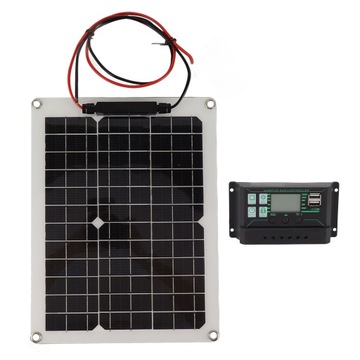 ZESTAW SOLARNY 300W DO ŁADOWANIA AKUMULATORA USB