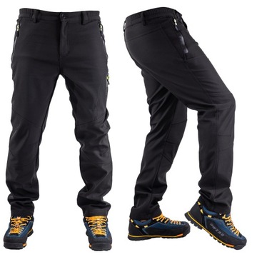 SPODNIE TREKKINGOWE czarne SOFTSHELL PREZZI R. 2XL
