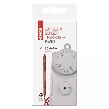 СТАЦИОНАРНЫЙ ТЕРМОСТАТ ДЛЯ КОТЛА 0-90°C С КАПИЛЛЯРНЫМ ДАТЧИКОМ EMOS P5682