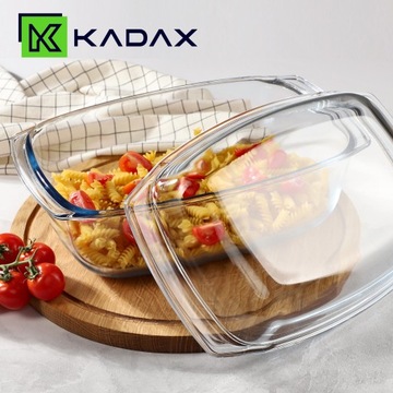 СТЕКЛЯННАЯ ПОЗЕМЛЯНАЯ БЛЮДА ОБЪЕМОМ 5,8 Л С КРЫШКОЙ