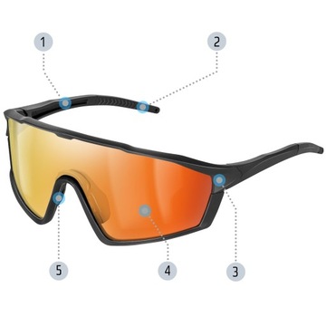 ПОЛЯРИЗОВАННЫЕ ВЕЛОСИПЕДНЫЕ ОЧКИ 5 ЛИНЗ ДЛЯ ВЕЛОСИПЕДА