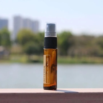 Бутылка эфирного масла doterra, 2 шт., 10 мл, толстая стеклянная бутылка-ролик из янтарного стекла