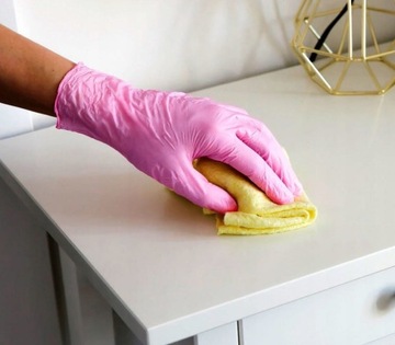 Нитриловые перчатки Перчатки Master GLove неопудренные 100 шт РОЗОВЫЙ S