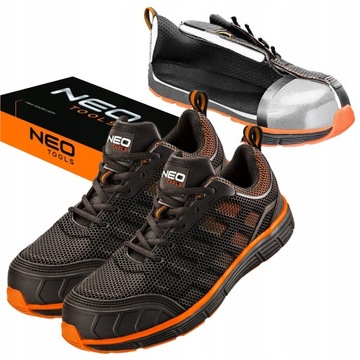 NEO BUTY ROBOCZE OCHRONNE ODDYCHAJĄCE S1 STALOWY PODNOSEK 200J 82-096 r. 45