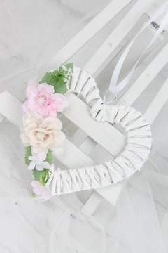 Плетеный головной убор в форме сердца, украшение для дома POWDER PINK