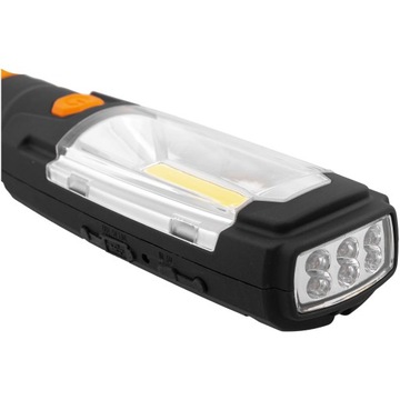 LATARKA LAMPA WARSZTATOWA OBROTOWA 360* MAGNETYCZNA HACZYKIEM USB LED 280LM