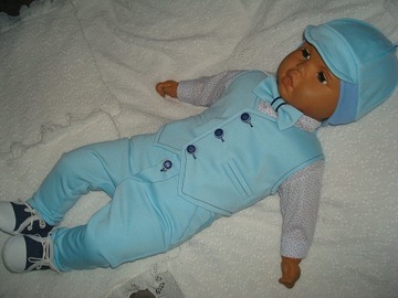 Хлопковый жилетный набор одежды/крещения/свадьба/74