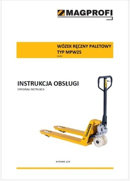 PALECIAK KRÓTKI 800 mm MOCNY 2500 kg WÓZEK PALETOWY RĘCZNY 2,5T KOŁA GUMOWE