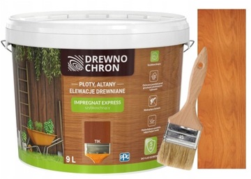 DREWNOCHRON IMPREGNAT EXPRESS 9L TIK TEK TEAK + P