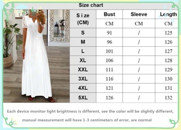 Damskie letnie długie koronkowe klasyczne sukienki z krótkim rękawem
