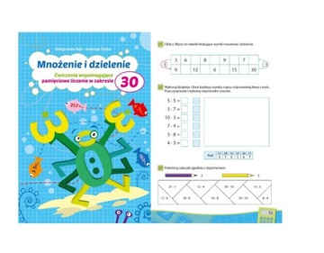 Karty pracy Mnożenie i dzielenie do 30 dla dzieci