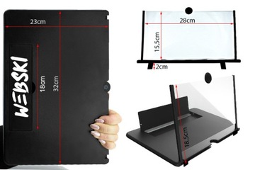 Лупа 3D-усилитель экрана для телефона 16 дюймов УВЕЛИЧИТЕЛЬНОЕ СТЕКЛО УВЕЛИЧИТЕЛЬНОЕ УВЕЛИЧЕНИЕ