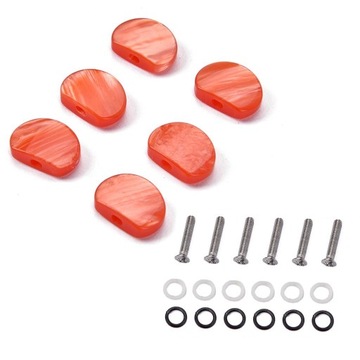 de-6 шт. колышки для настройки гитары, колки, кнопки, колпачки, ручки оранжевого цвета