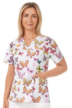 DAMSKA BLUZA MEDYCZNA 100% BAWEŁNA r.S