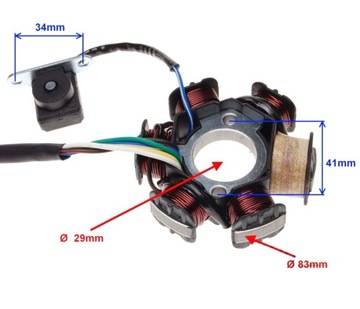 СТАТОР ЗАЖИГАНИЯ 6 C KINGWAY KING 139 FMB