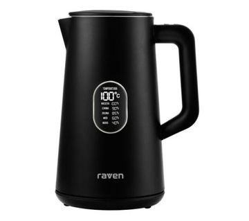Czajnik elektryczny bezprzewodowy RAVEN EC024C 1.5L 1800W Czarny