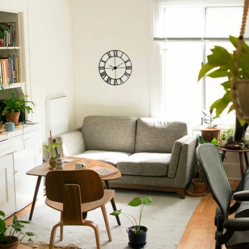 РОМАНСКИЕ МЕТАЛЛИЧЕСКИЕ НАСТЕННЫЕ ЧАСЫ РЕТРО ЛОФТ 50см