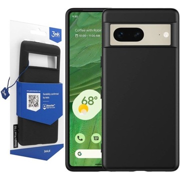 Matowe Czarne Etui 3mk Matt Case do Google Pixel 7