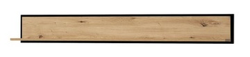 Półka wisząca Karia 150cm dąb artisan + czarny