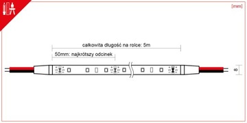ЛЕНТА СВЕТОДИОДНАЯ 12В СТАНДАРТ РУЛОН 5М ТЕПЛАЯ 24ВТ IP20
