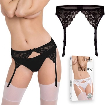 Koronkowy SEXY PAS do pończoch JULIMEX DAISY - XL