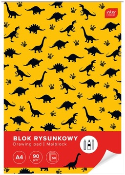 BLOK RYSUNKOWY BIAŁY A4 INTER GAME 50 KARTEK WZ 1