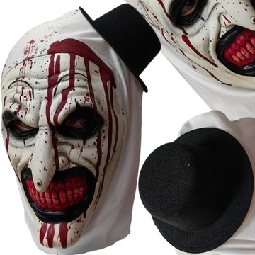 HALLOWEENOWA MASKA LED KRWAWY KLAUN UPIÓR COSPALY TERRIFIER NA HALLOWEEN