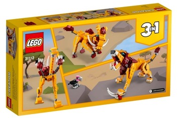 LEGO 31112 - Creator - DZIKI LEW STRUŚ GUZIEC 3w1