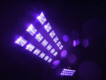 Отражатель + стробоскоп LIGHT4ME LED UV 18x3W