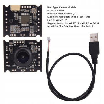 Модуль камеры USB 110° Модуль камеры